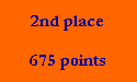 2nd place

675 points